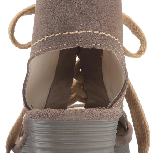 Fly London Yaba Suede Lace-Up Wedges Size 37 -7 - Picture 3 of 11